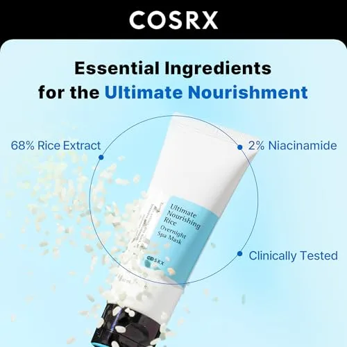 Cosrx ▫️ Ultimate Nourishing Rice Overnight Spa Mask, 60 ml 2