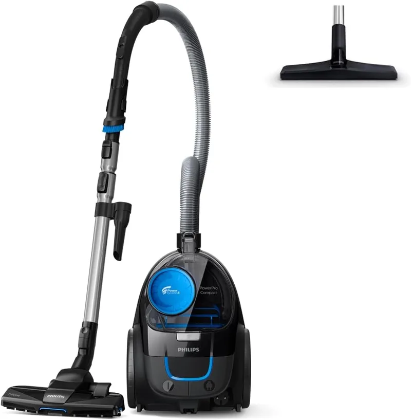PHILIPS ▫️ PowerPro Compact FC9331/09 - Aspirador, sistema ciclónico sem saco, depósito de 1,5 l, filtro antialérgico, fácil de limpar