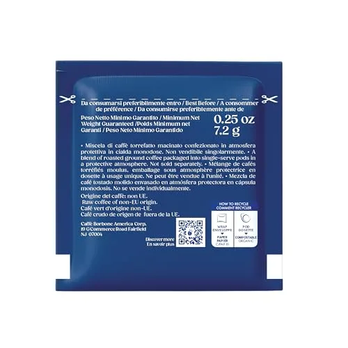 Caffè Borbone ▫️ Cápsulas Compostáveis, Mistura de Café Azul - 150 Cápsulas - Compatíveis com o Sistema E.S.E. Cápsulas de papel de 44 mm 3