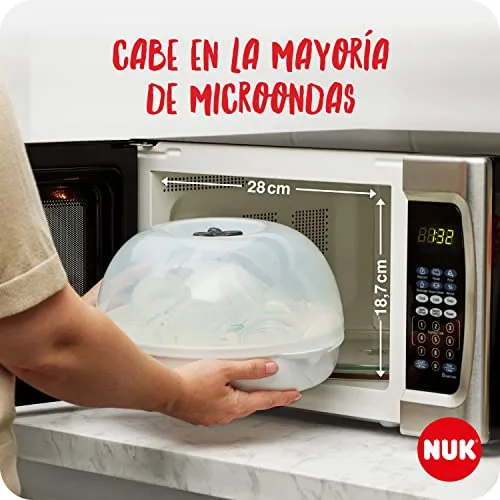 NUK ▫️ Esterilizador a vapor para micro-ondas 4