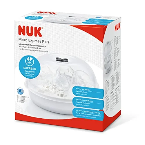 NUK ▫️ Esterilizador a vapor para micro-ondas 6