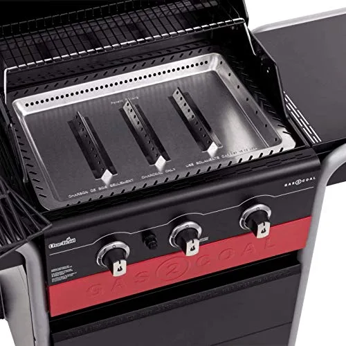 Charbroil ▫️ Grelhador híbrido Char-Broil Gas2Coal 330 para gás e carvão 5
