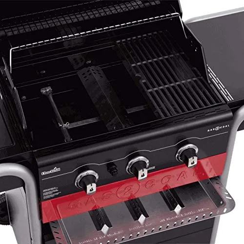 Charbroil ▫️ Grelhador híbrido Char-Broil Gas2Coal 330 para gás e carvão 6