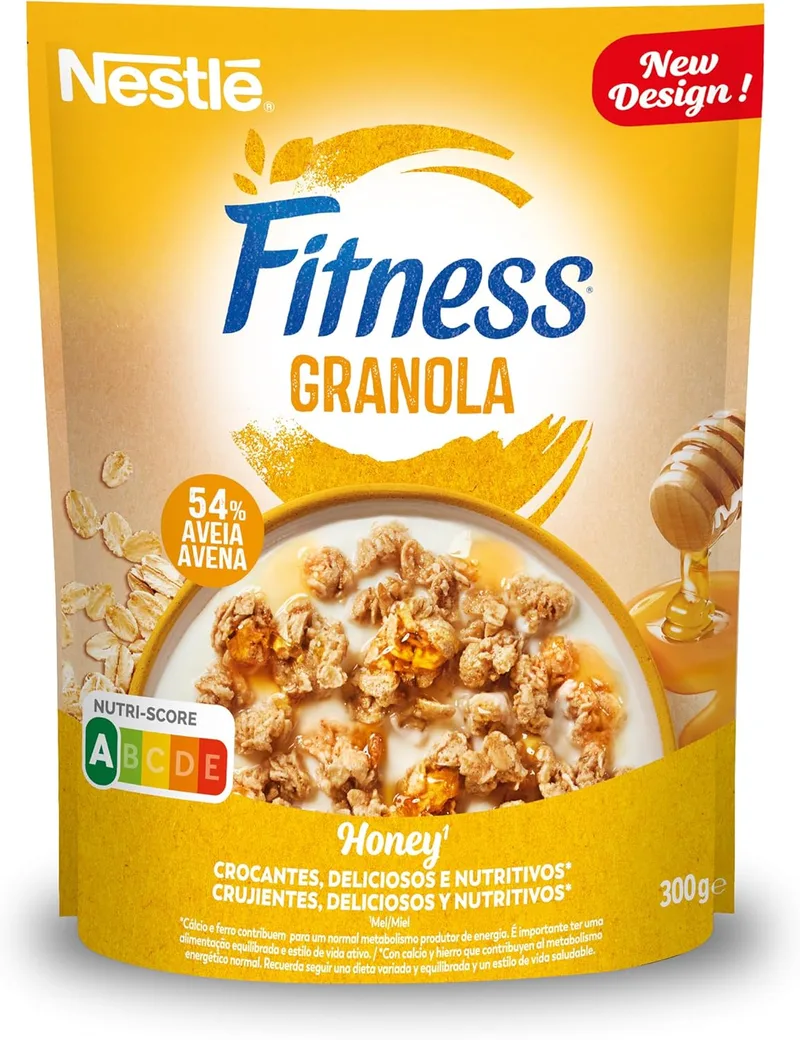 Fitness ▫️ Granola Nestlé Cereais Integrais Mel - 1 embalagem de 300 g