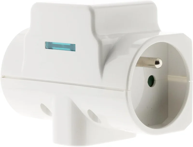 Zenitech ▫️ Protetor contra sobretensão Triplite 2x 16 A 2P+T + 1x6 A 2P - Branco