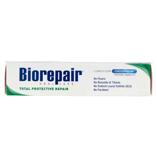 Biorepair ▫️ Pasta de dentes «Total Protective Repair» com microRepair, nova fórmula - Tubo de 2,5 onças líquidas (75 ml) [Importada de Itália] 6