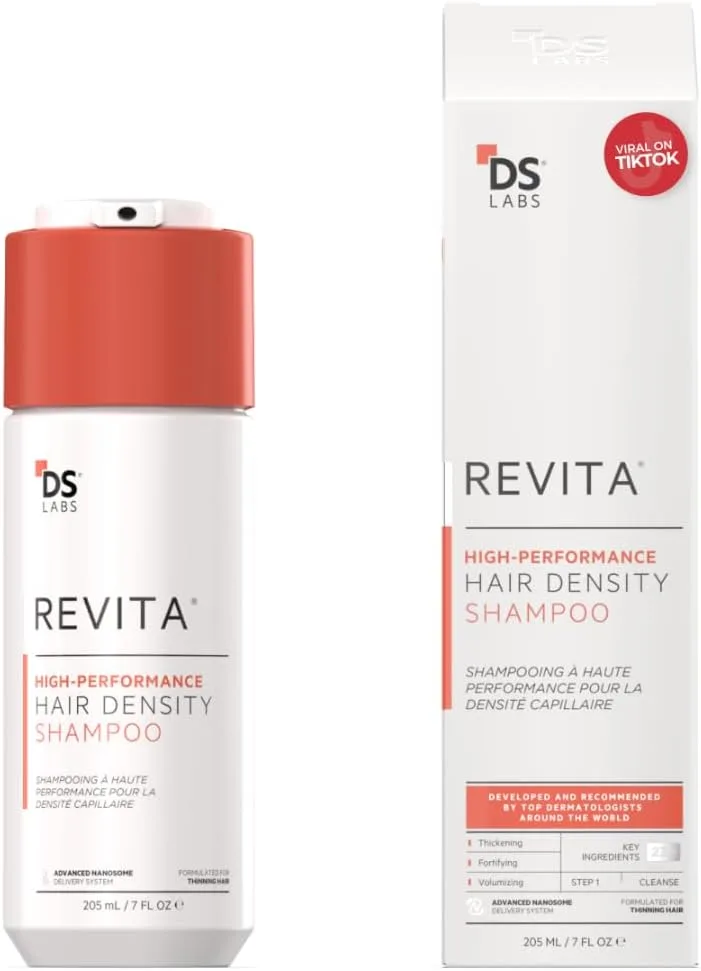 DS Laboratories ▫️ Revita Champô para Cabelo Fino, Tratamento Antiqueda, Estimulante do Crescimento, Sem Sulfatos (205 ml)