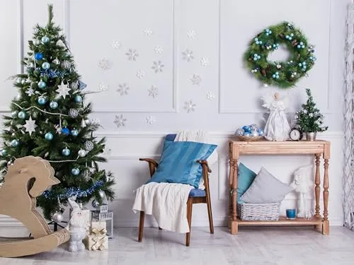 SOLAGUA NAVIDAD ▫️ Solagua Árvore de Natal Artificial com Preenchimento Extra, Abeto com Folhas Duplas Combinadas, 150-240 cm, Árvores com Suporte Metálico (Verde, 210 cm, 960 pontas) 2