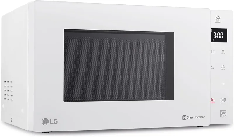 LG MH6535GDH Forno micro-ondas com grelhador, 1000W, Smart Inverter, Ecrã digital, Branco, 1000 W, 25 L