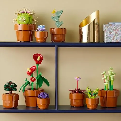 LEGO ▫️ Botanicals Plantas Minúsculas com 9 Flores Artificiais para Montar num Vaso de Terracota - Decoração para a Casa - Presente de Aniversário para Mulher, Homem, Esposa ou Marido 10329 3