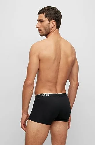 BOSS ▫️ Conjunto de 3 calções de banho em algodão elástico, corte regular, para usar por baixo da roupa, para homem 2