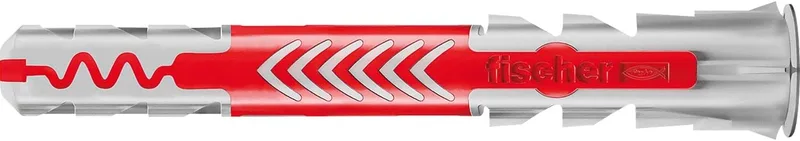 fischer ▫️ DUOPOWER 8 x 65, caixa redonda com 50 buchas universais, de alto rendimento, de dois componentes, em plástico, para fixação em betão, tijolo, pedra, gesso cartonado e outros materiais