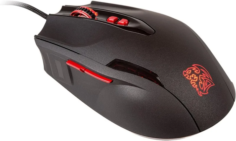 Thermaltake ▫️ TT Esports Black FP - Rato laser, preto