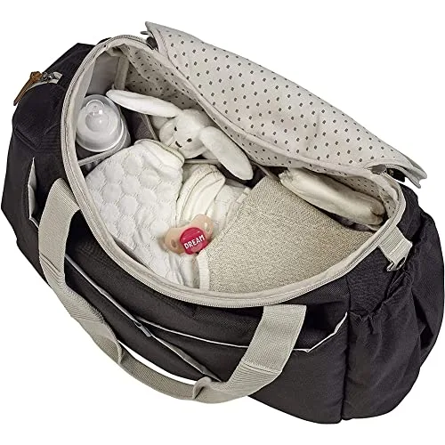 Béaba ▫️ Mala de Fraldas Sydney II, com colchão para mudar fraldas, modular, grande capacidade, vários compartimentos, multifuncional para maternidade, hospital, carrinho de bebé e viagem, preta 4