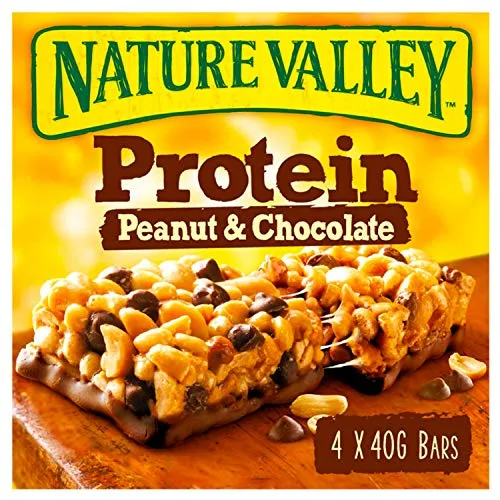 Nature Valley ▫️ Protein, Barras Proteicas de Amendoim e Chocolate, Ingredientes Naturais, Adequadas para Vegetarianos, 26 x 40 g 4