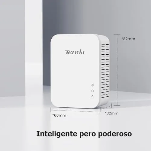 Tenda ▫️ PH3 Adaptadores de Comunicação por Linha Elétrica - PLC, Adaptador de Rede Gigabit Ethernet Powerline (1000 Mbps, Poupança de Energia, Plug and Play, 2 unidades) 2