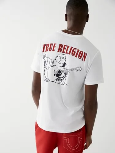 True Religion ▫️ Camisola de gola redonda com logótipo Buddha para homem (pacote de 1) 5