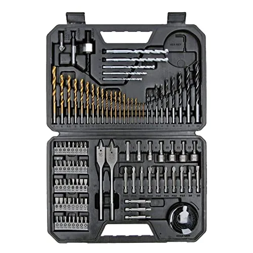 Bosch ▫️ Conjunto de 103 peças mistas de brocas e pontas de aparafusar em titânio (para madeira, pedra, metal, para aparafusadoras e berbequins) 2