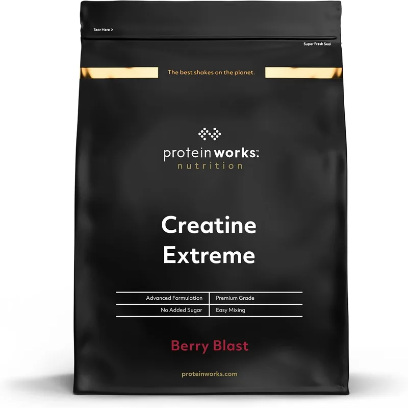THE PROTEIN WORKS ▫️ Creatina Extreme | Creatina de qualidade superior | Sabor Explosão de frutos silvestres, 750 g