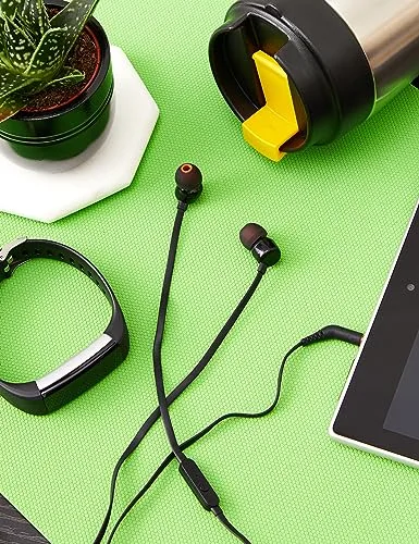 JBL ▫️ T110 - Auscultadores intra-auriculares universais com comando à distância e microfone, cor preta 5