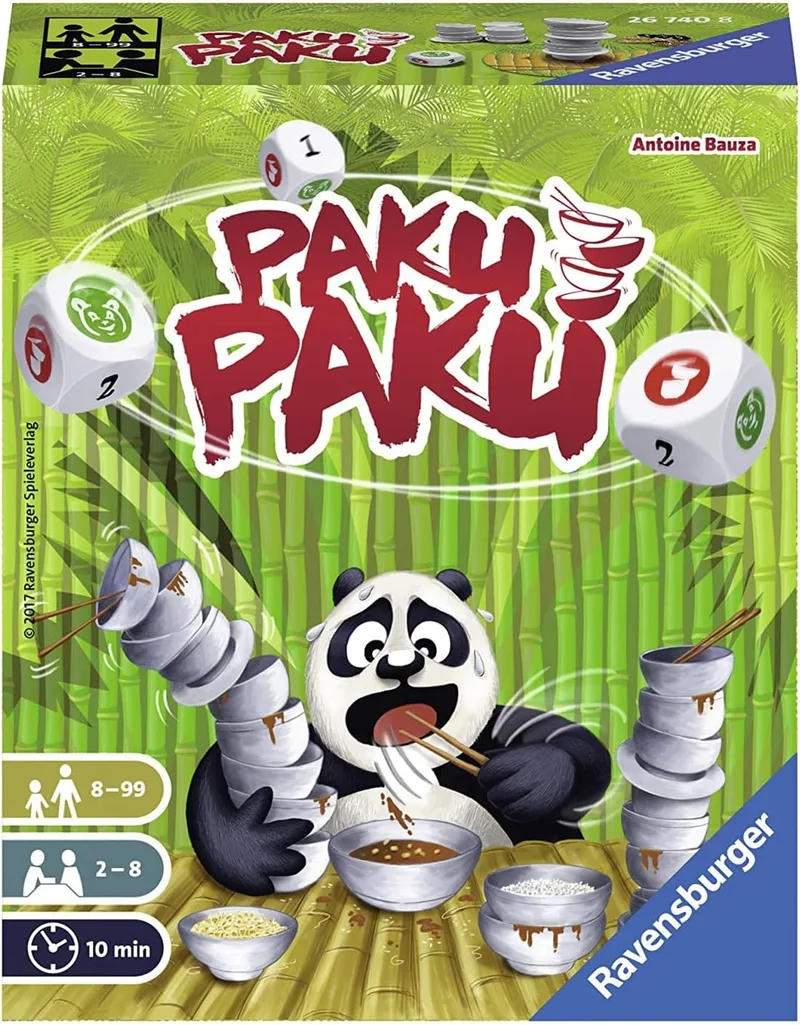 Ravensburger ▫️ Paku Paku Crianças e adultos Jogo de motricidade fina - Jogo de tabuleiro (Jogo de motricidade fina, Crianças e adultos, 10 min, Menino/menina, 8 anos, 110 mm)