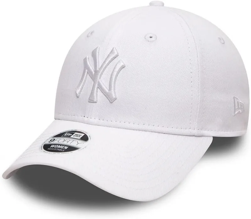 New Era ▫️ Boné 9forty York Yankees para mulher, branco