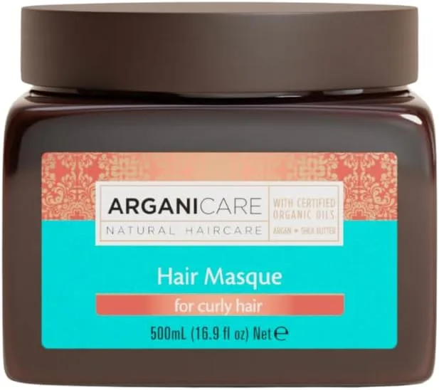 Arganicare ▫️ Gama de Argão | Máscara Reparadora e Nutritiva | Óleo de Argão | Cabelo encaracolado e crespo | Força e maleabilidade | Proporciona suavidade e brilho | Ajuda a redefinir os teus caracóis | 500 ml