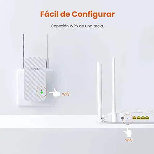 Tenda ▫️ A9 N300 Repetidor de rede Wi-Fi, extensor e amplificador de cobertura (300 Mbps, 2 antenas externas, cobertura de rede Wi-Fi sem fios superior a 200 metros, compatível com routers e ADSL/fibra) 3