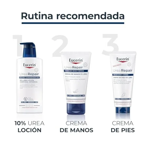 Eucerin ▫️ UreaRepair Creme para as Mãos com Ureia a 5% (75 ml), creme hidratante reparador com efeito de 48 horas, com 5% de ureia e ceramidas para um alívio imediato, ideal para mãos secas e gretadas 6