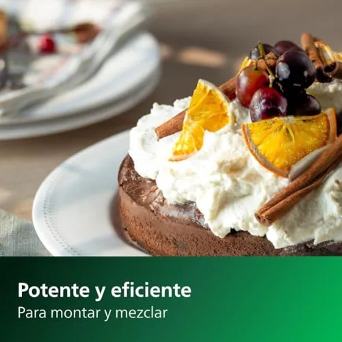 PHILIPS ▫️ Batedeira Série 5000 - Motor de 450 W, 5 velocidades e função Turbo, mistura potente e eficaz, copo cónico, fácil de esvaziar, cinzento cachemira (HR3741/00) 6