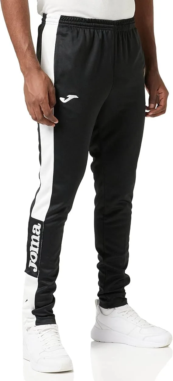 Joma ▫️ Calças compridas desportivas para homem, 5XS - 3XL - Bolsos, cintura elástica com cordão de ajuste e fundo com fecho - Championship IV