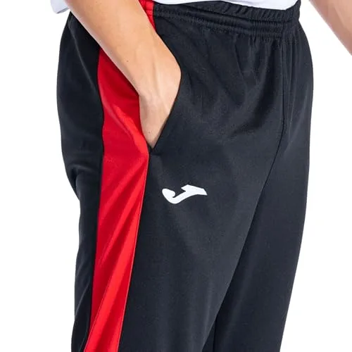 Joma ▫️ Calças desportivas compridas para homem, 5XS - 3XL - Bolsos, cintura elástica com cordão e bainha com fecho de correr - Championship IV 3