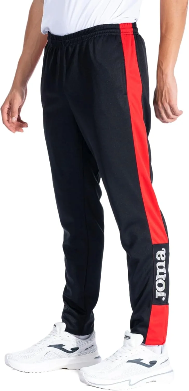 Joma ▫️ Calças desportivas compridas para homem, 5XS - 3XL - Bolsos, cintura elástica com cordão e bainha com fecho de correr - Championship IV