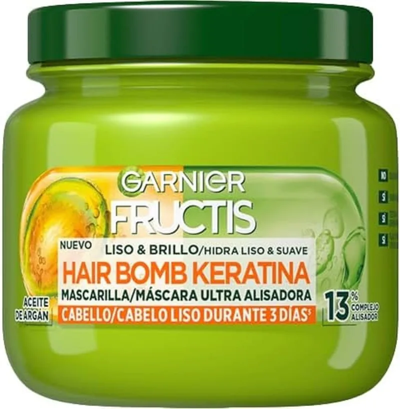 Garnier ▫️ Fructis Máscara Capilar Liso & Brilho, 320 ml