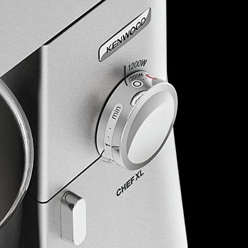 kenwood ▫️ Chef XL - Robô de cozinha de 1200 W, taça em aço inoxidável de 6,7 L, prateado 6