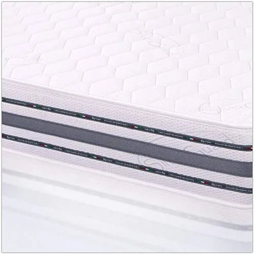 MiaSuite ▫️ i sogni italiani Colchão Matrimonial Supremo 160x195, 22 cm de altura, ortopédico com dispositivo médico, espuma viscoelástica de 2 cm, 9 zonas e camada de espuma aquosa de 18 cm, branco 7