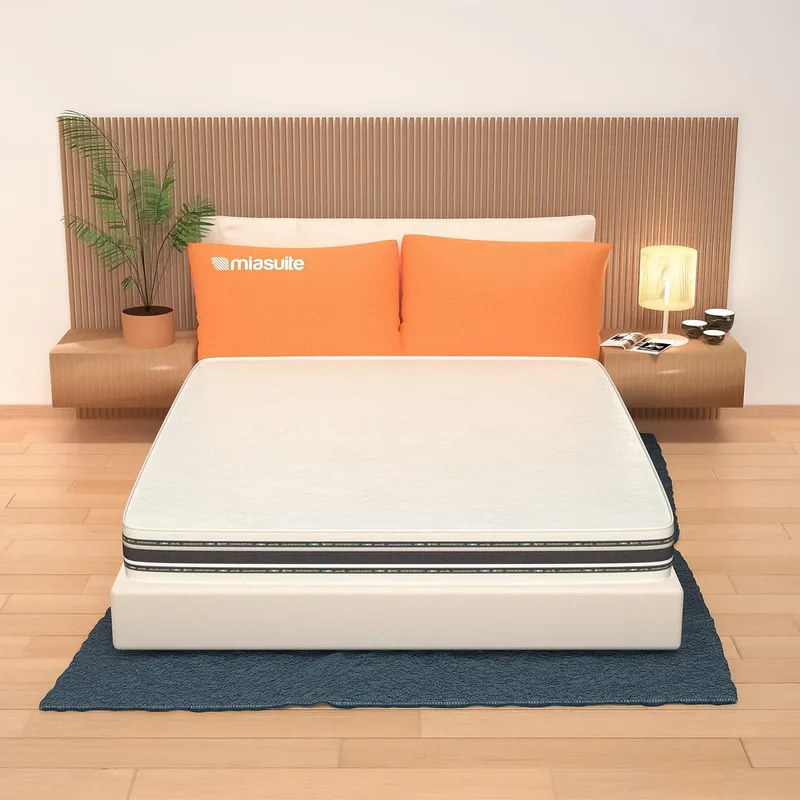 MiaSuite ▫️ i sogni italiani Colchão Matrimonial Supremo 160x195, 22 cm de altura, ortopédico com dispositivo médico, espuma viscoelástica de 2 cm, 9 zonas e camada de espuma aquosa de 18 cm, branco