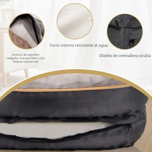 JOYELF ▫️ Cama grande de espuma viscoelástica para cães, cama ortopédica para cães e sofá com capa removível e lavável, e brinquedos que fazem barulho como oferta 5