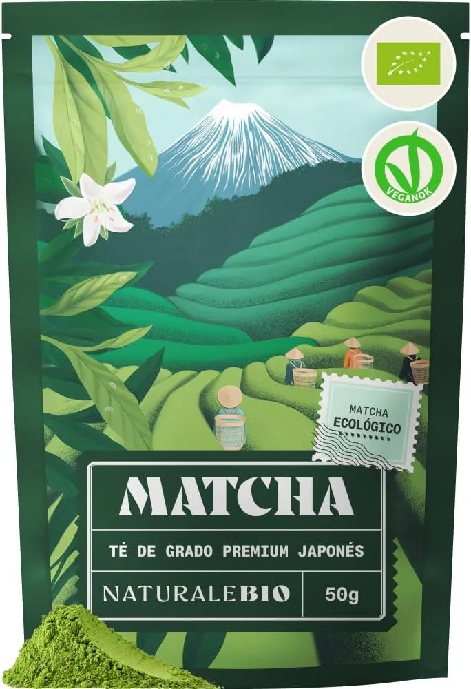 NaturaleBio ▫️ Matcha Japonês Premium Biológico em Pó com L-teanina