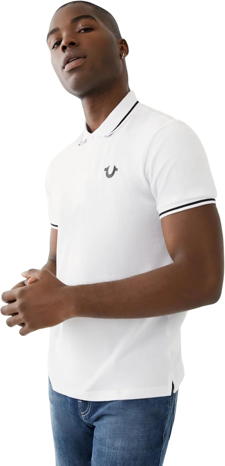 True Religion ▫️ Crafted with Pride Polo Camisa Polo para Homem