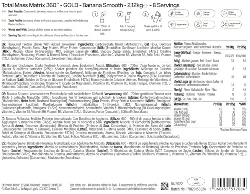 THE PROTEIN WORKS ▫️ Protein Works | Total Mass Matrix 360 - Gold, Banana Suave, 2,12 kg 6