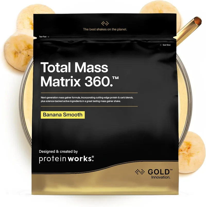 THE PROTEIN WORKS ▫️ Protein Works | Total Mass Matrix 360 - Gold, Banana Suave, 2,12 kg