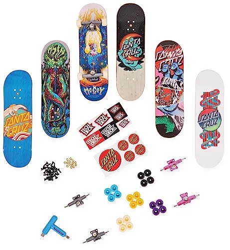 Tech Deck ▫️ Finger Skate - Conjunto de 6 pranchas Fingerboards: Autênticos mini-skates para os dedos de 96 mm, colecionáveis da Sk8Shop, pacote bónus para fingerboarding - Brinquedos para crianças a partir dos 6 anos 5