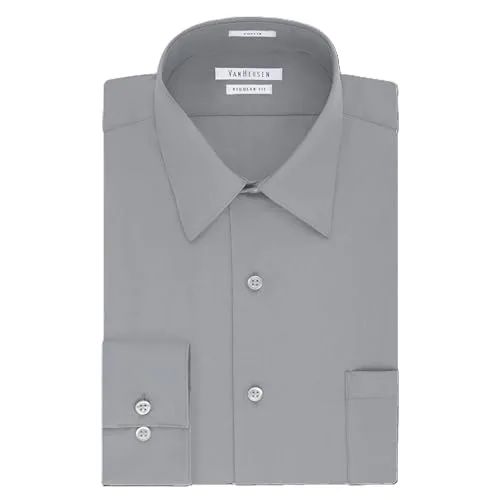Van Heusen ▫️ Camisa social Oxford lisa, corte regular, para homem 3