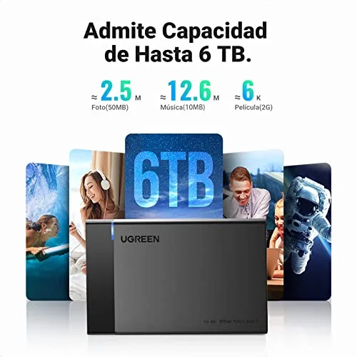 UGREEN ▫️ Caixa para disco rígido de 2,5" USB 3.0 com UASP a 5 Gbps 4
