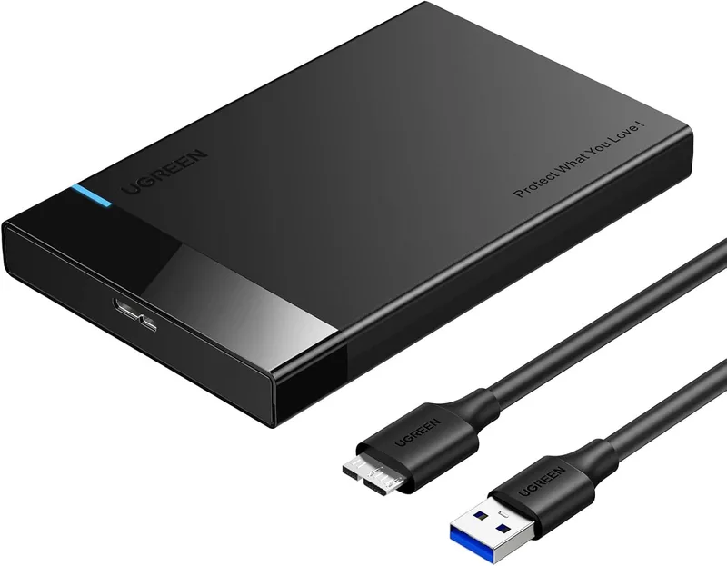UGREEN ▫️ Caixa para disco rígido de 2,5" USB 3.0 com UASP a 5 Gbps