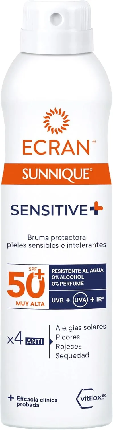 Ecran ▫️ Sunnique Sensitive - Bruma Solar Antialérgica FPS 50+ - 250 ml