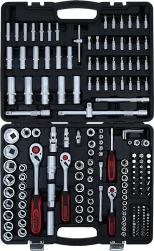 KS Tools ▫️ 917.0795 Conjunto de chaves de soquete de 1/4" + 3/8" + 1/2", 195 peças. 2