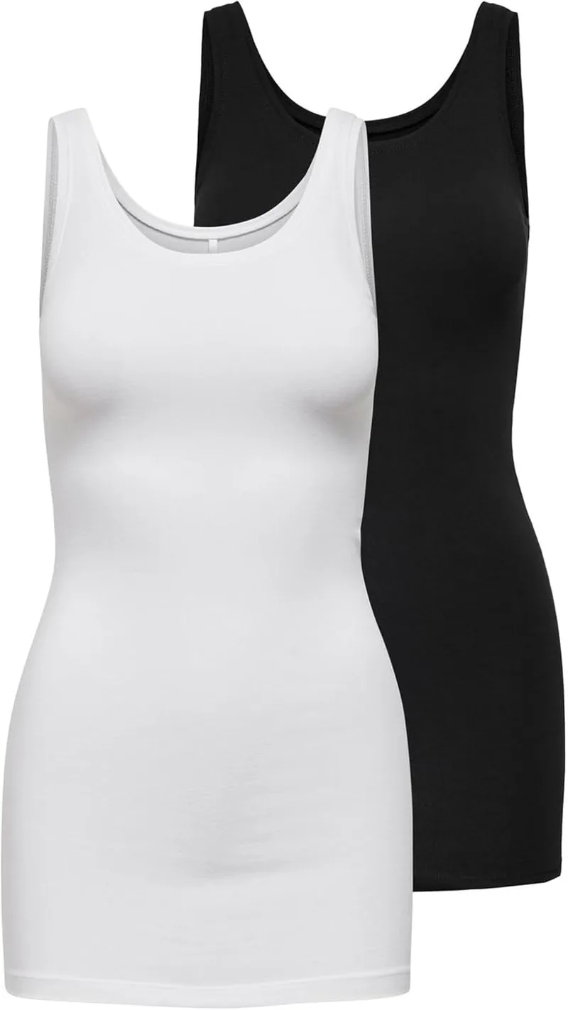 ONLY ▫️ Camisola sem mangas Onllive - Conjunto de 2 camisolas sem mangas