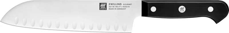 ZWILLING ▫️ FWILLING Faca Gourmet Santoku de 18 cm, aço especial inoxidável, cabo ergonómico preto - Fabricada na Alemanha